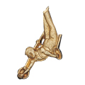 Gymnastics (Male) Metal Insert, Gold - Box of 25
