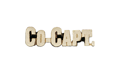 Co-Captain Metal Insert, Gold - Box of 25