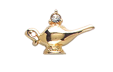 Lamp of Knowledge Specialty Pin, Gold