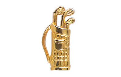 Golf Bag Specialty Pin, Gold