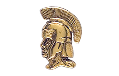 Spartan Pin, Gold Tone Metal