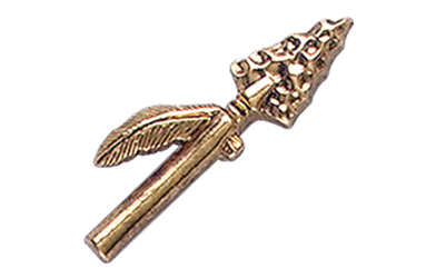 Spear Pin, Gold Tone Metal