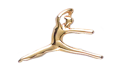 Dancer Specialty Pin, Gold