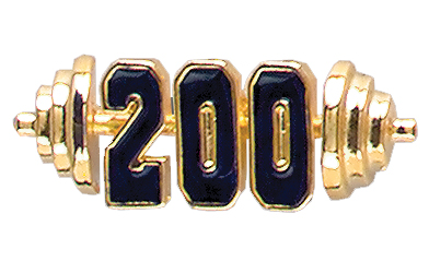 Barbell 200 Specialty Pin, Gold