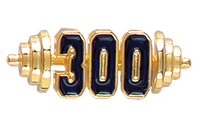 Barbell 300 Specialty Pin, Gold
