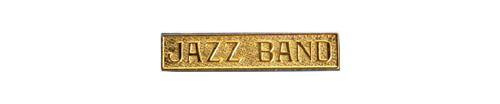 Jazz Band Recognition Bar Lapel Pin, Gold