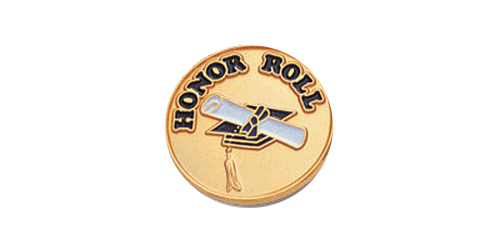 Honor Roll Pin, Gold