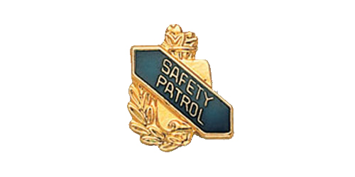 Safety Scroll Shape Pin, Gold