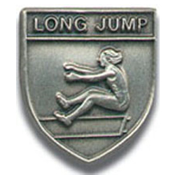 Long Jump (Female) Lapel Pin, Multiple Finishes