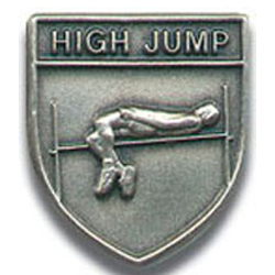 High Jump (Male) Lapel Pin, Multiple Finishes