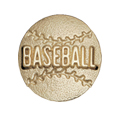 Baseball Metal Insert, Gold - Box of 25