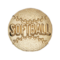 Softball Metal Insert, Gold - Box of 25