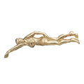 Swimmer (Female) Metal Insert, Gold - Box of 25