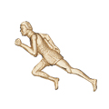Runner (Male) Metal Insert, Gold - Box of 25