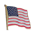 American Flag Specialty Pin, Gold