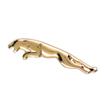 Leaping Cat Pin, Gold Tone Metal
