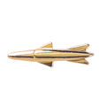 Rocket Pin, Gold Tone Metal