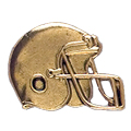 Football Helmet Specialty Pin, Gold