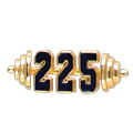 Barbell 225 Specialty Pin, Gold