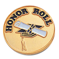 Honor Roll Pin, Gold