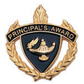 Principal's Award Torch & Wreath Pin, Gold