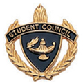 Student Council Torch & Wreath Pin, Gold