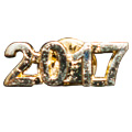 2017 Metal Insert, Gold - Box of 25