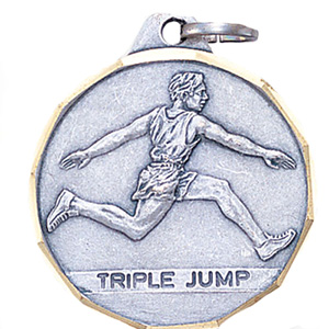 Track Triple Jump Medal 1 1/4