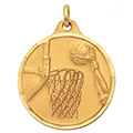 General Basketball Hoop Medal 1 1/4