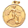 Soccer Kicking Medal 1 1/4