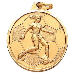 Soccer Kicking Medal 1 1/4