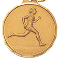 Track Runner Medal 1 1/4
