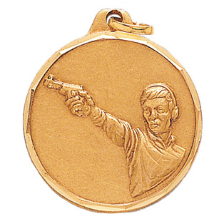 Pistol Shooter Medal 1 1/4