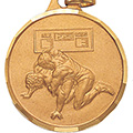 Wrestling Medal 1 1/4