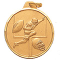Football Runner Medal 1 1/4