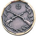 Crossed Rifles Medal 1 1/4