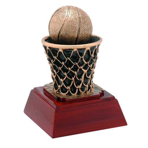 Basketball & Hoop Trophy