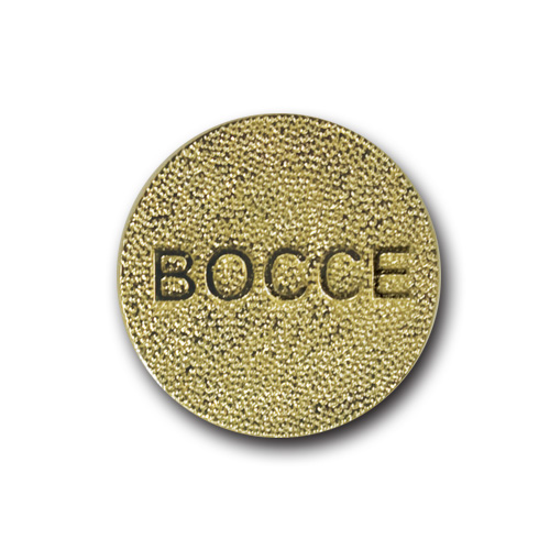 Bocce Ball Metal Insert, Gold - Box of 25
