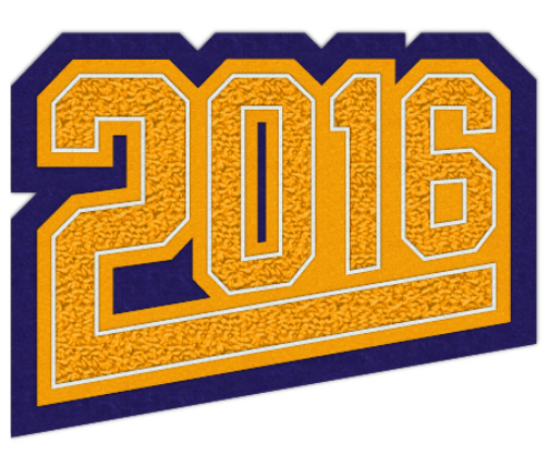 Grad Year Patch 2016 with Tail, 4