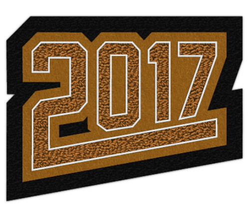 Grad Year Patch 2017 with Tail 2