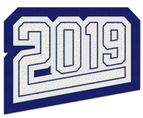 Grad Year Patch 2019 with Tail, 3