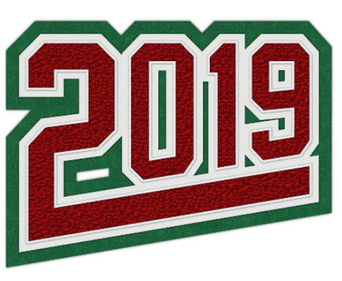 Grad Year Patch 2019 with Tail, 4