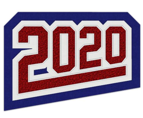 Grad Year Patch 2020 with Tail, 3