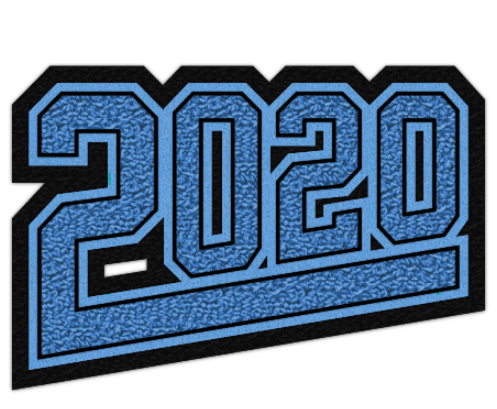 Grad Year Patch 2020 with Tail, 4