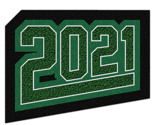 Grad Year Patch 2021 with Tail, 2