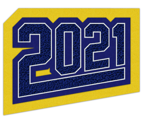 Grad Year Patch 2021 with Tail, 4