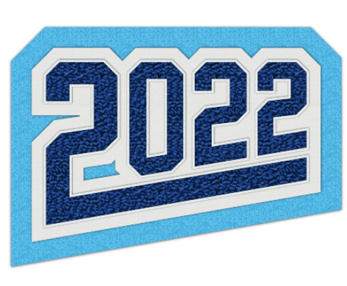 Grad Year Patch 2022 with Tail, 4