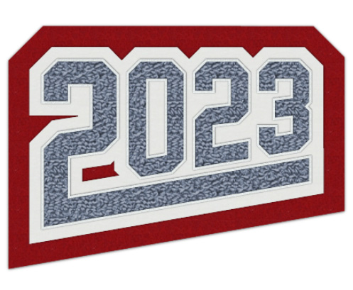 Grad Year Patch 2023 with Tail, 2