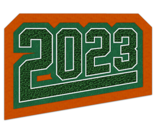 Grad Year Patch 2023 with Tail, 3