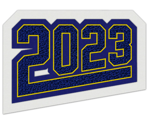 Grad Year Patch 2023 with Tail, 4